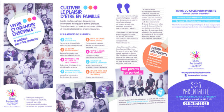 Dépliant Vivre et Grandir Ensemble